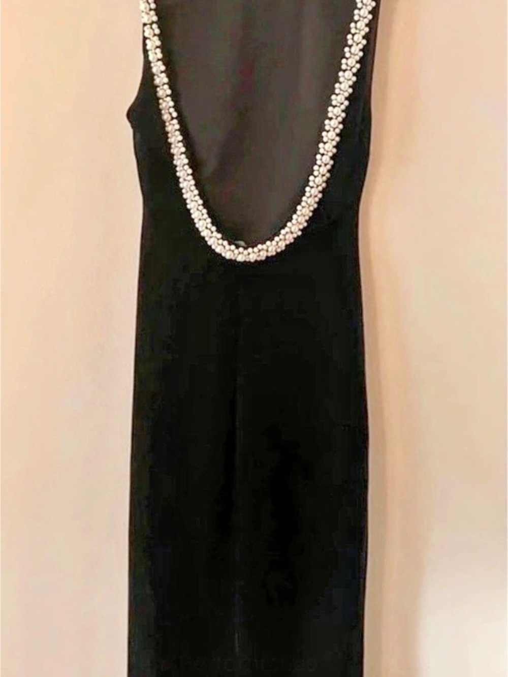 B.DARLIN Pearl Trim Maxi Dress Size 3/4